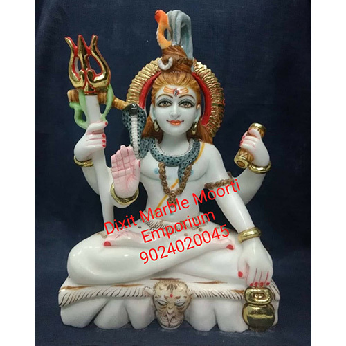 Marble Shiva Statue - Professional Indian Temple Design | Exquisite Finishing with Elegant Style