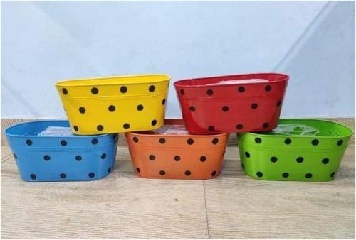 Iron Dot Oval Pot Height: H- 12.5