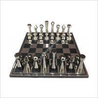 मेटल प्लेयर्स फैंसी शतरंज बोर्ड सेट
