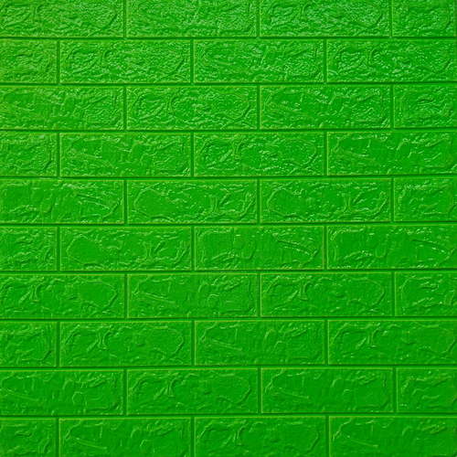 3D स्वयं चिपकने वाला हरा ब्रिक वॉल स्टिकर