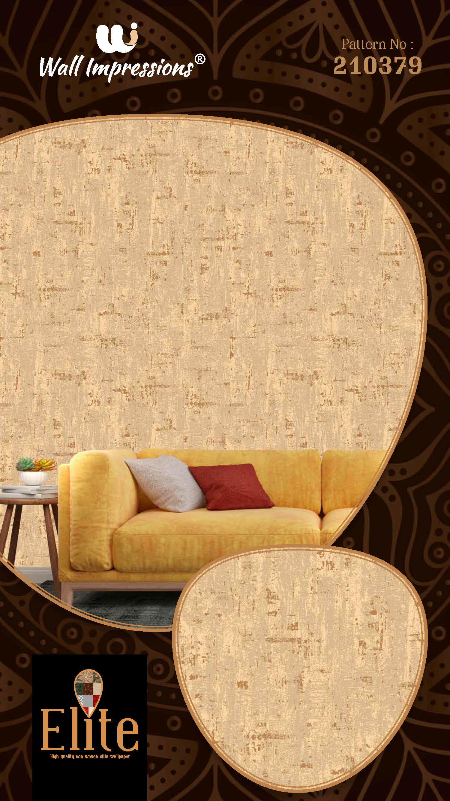 Non Woven Wallpaper - Eco-friendly, Non-toxic Material | Stylish Design, Easy To Clean, Safe Ambience