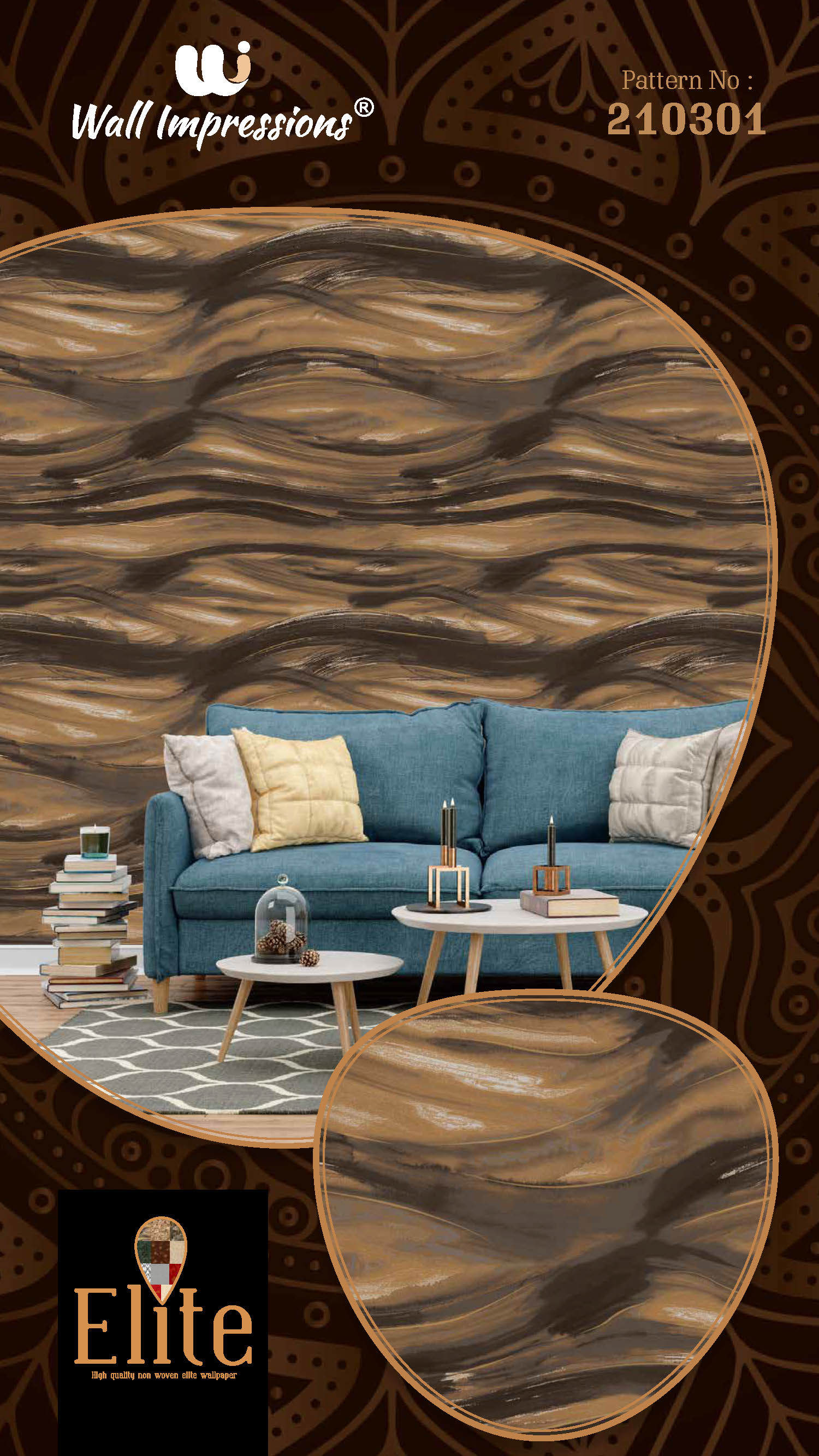 Non Woven Wallpaper - Eco-friendly, Non-toxic Material | Stylish Design, Easy To Clean, Safe Ambience