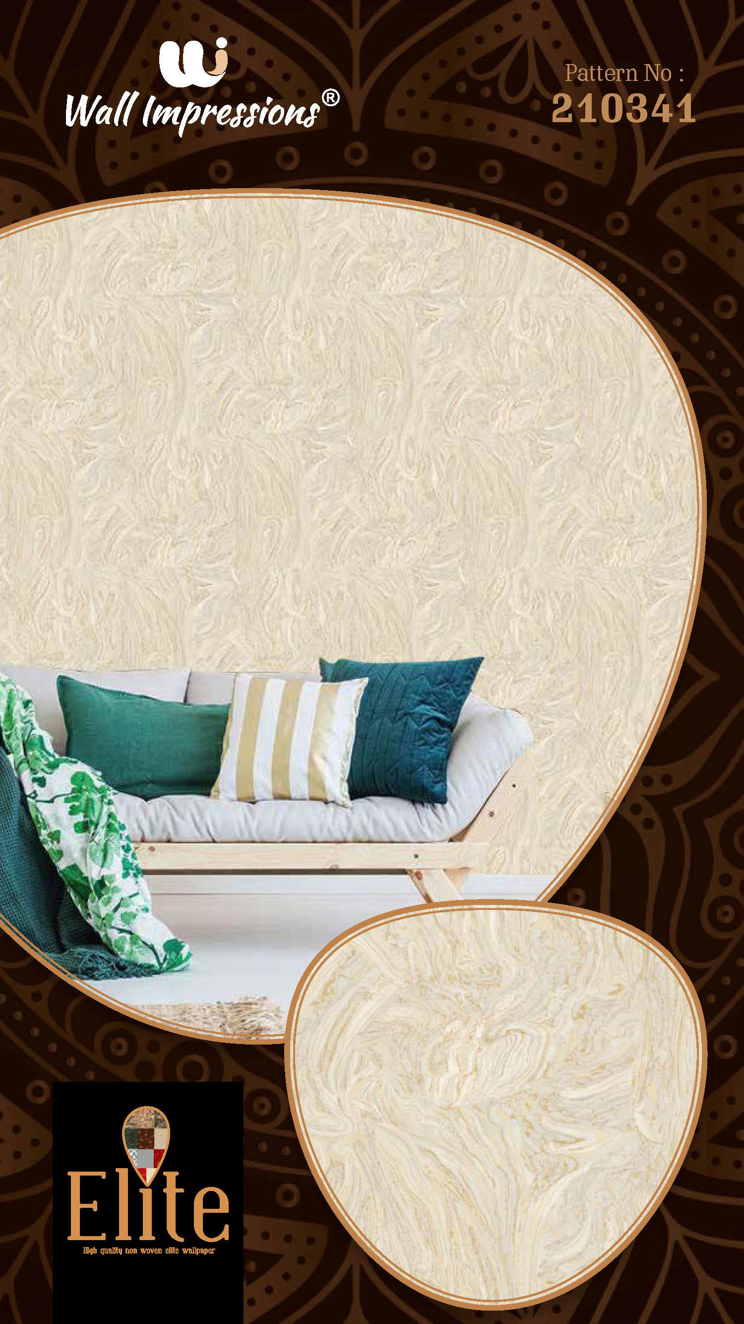 Non Woven Wallpaper - Eco-friendly, Non-toxic Material | Stylish Design, Easy To Clean, Safe Ambience