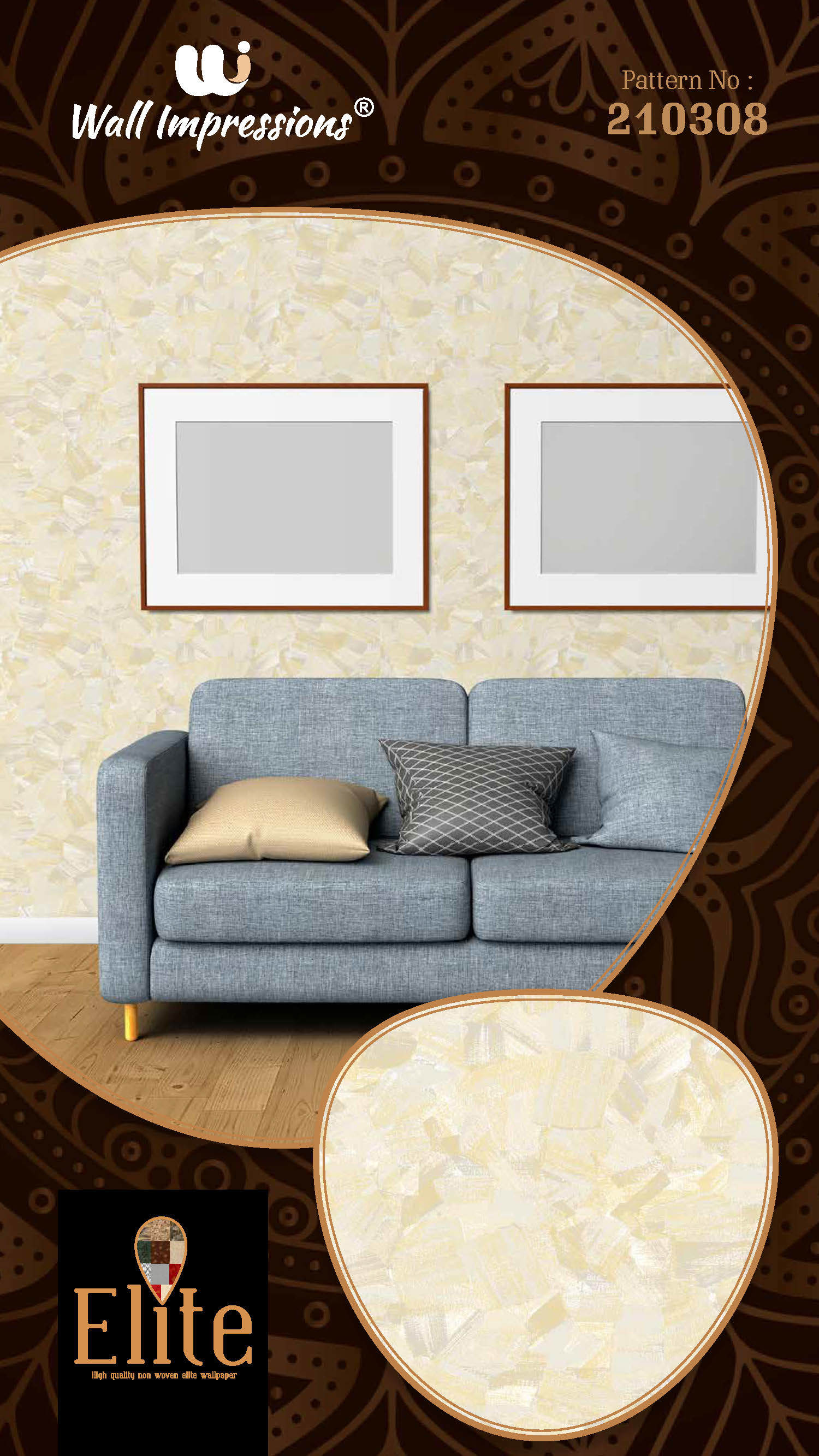 Non Woven Wallpaper - Eco-friendly, Non-toxic Material | Stylish Design, Easy To Clean, Safe Ambience