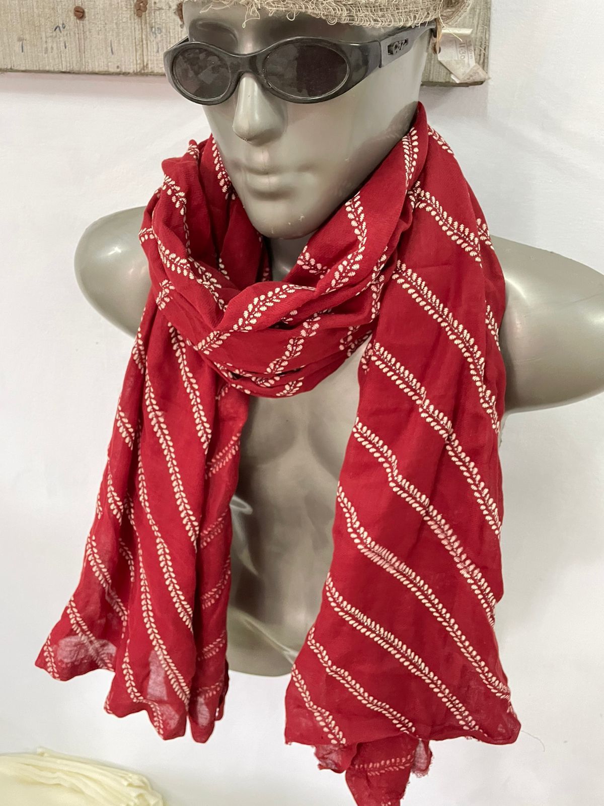 Cotton Dyed Rubber Printed Stole For Women