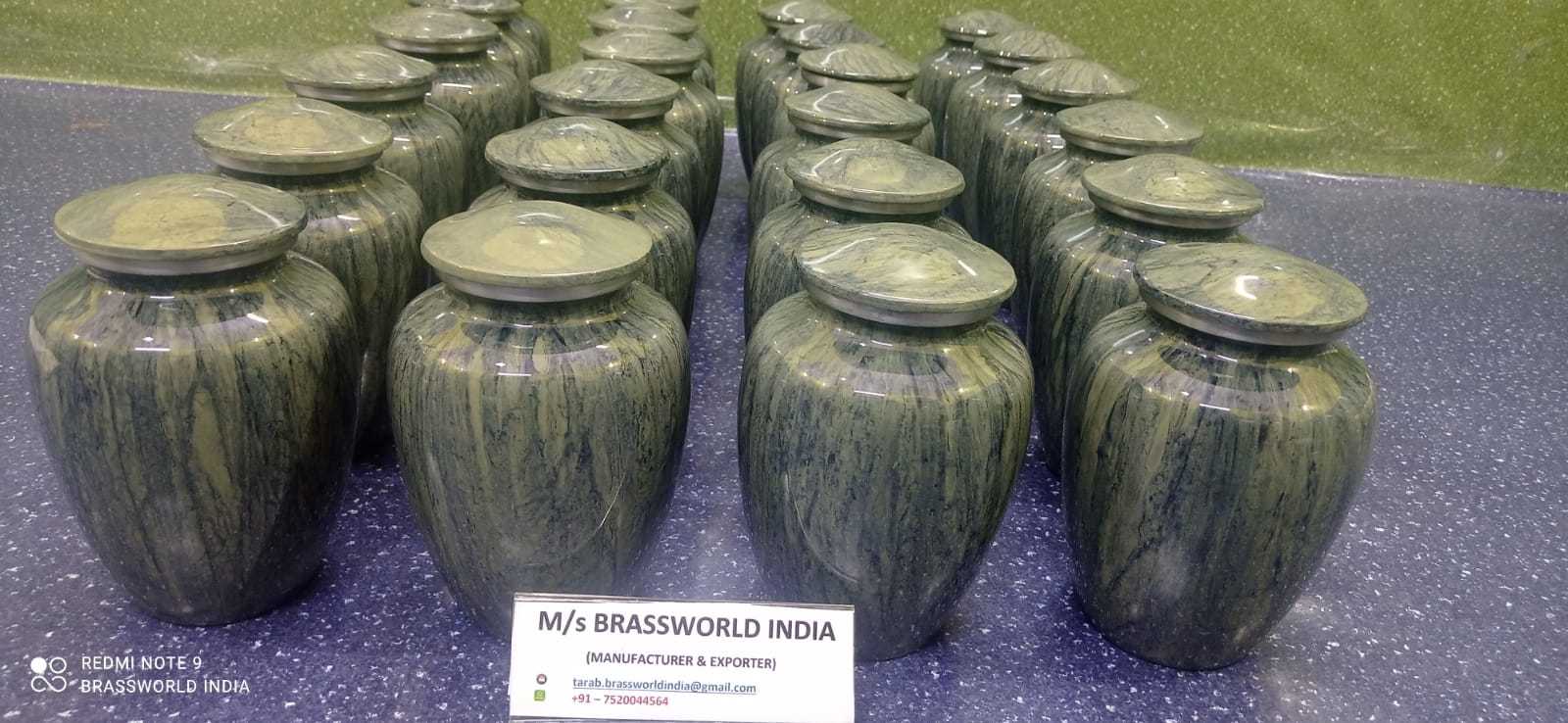 Marble Finish High Quality Aluminium Urn Manufacturer