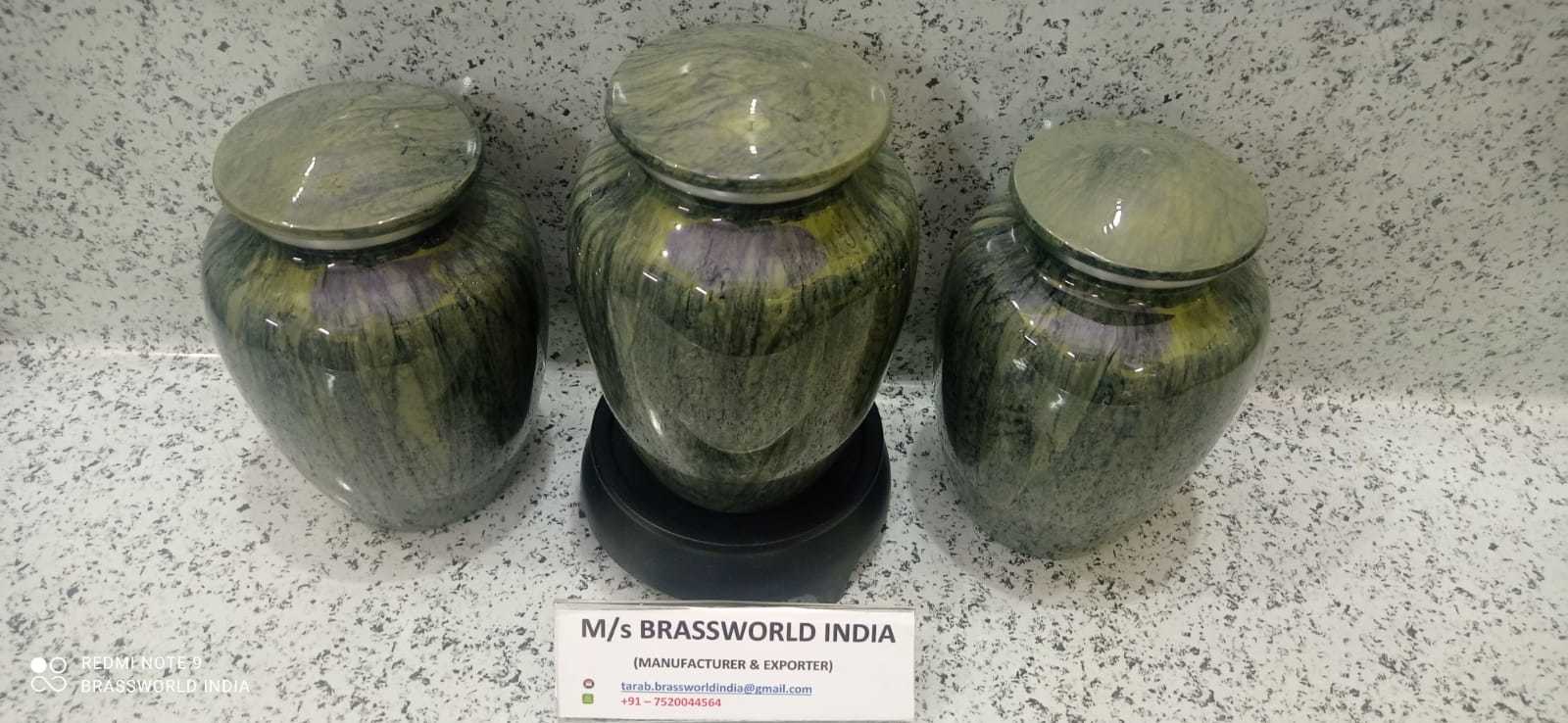 Marble Finish High Quality Aluminium Urn Manufacturer