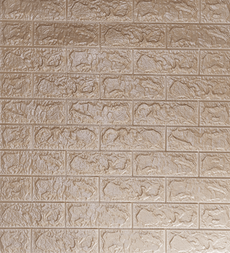 3डी स्वयं चिपकने वाला कॉफी ईंट दीवार स्टिकर