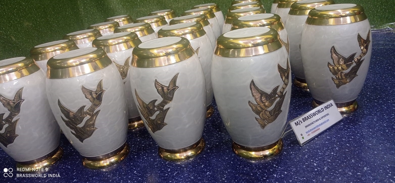 New Brass Cremation Urn Manufacturer From India
