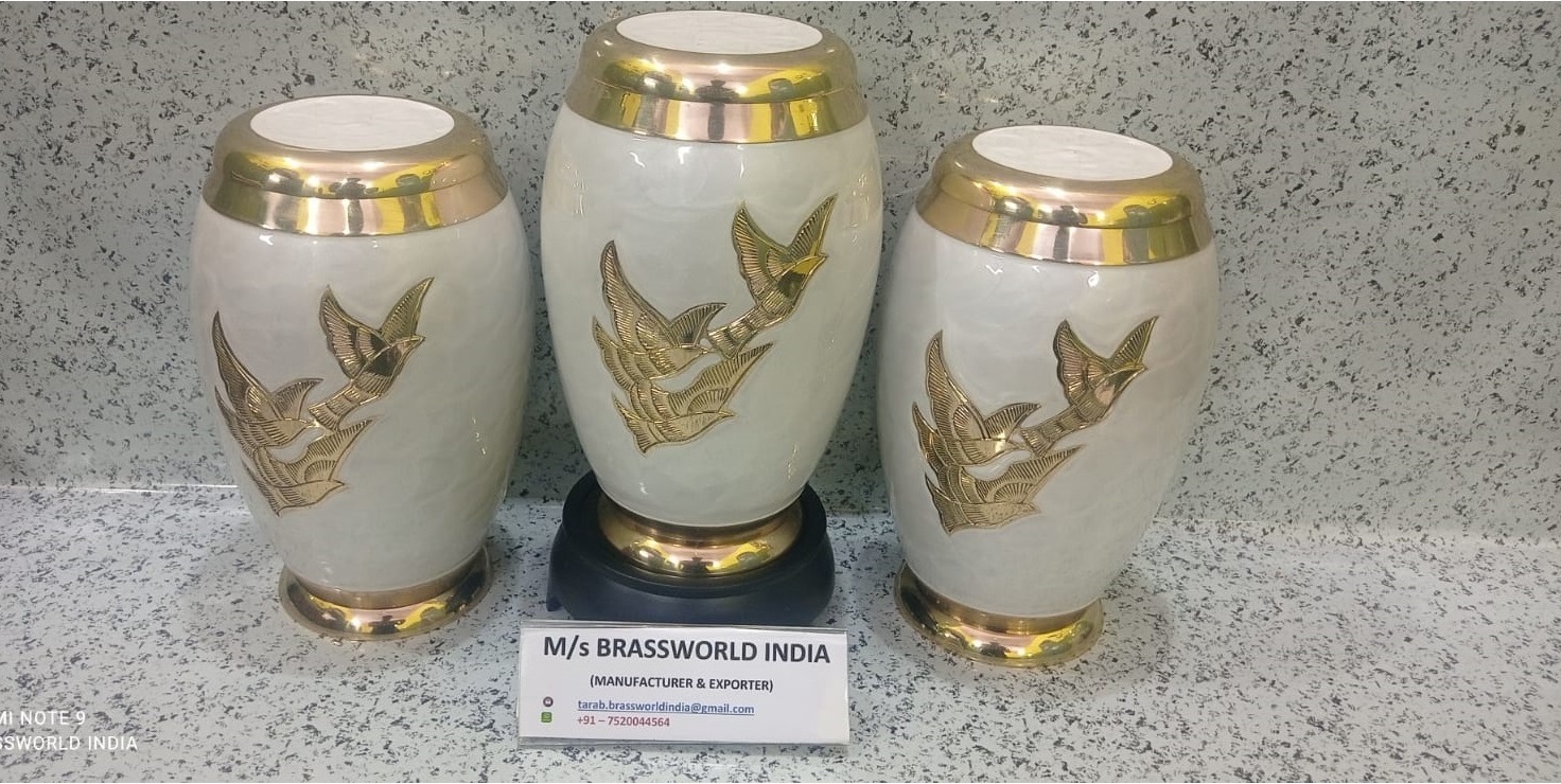 New Brass Cremation Urn Manufacturer From India