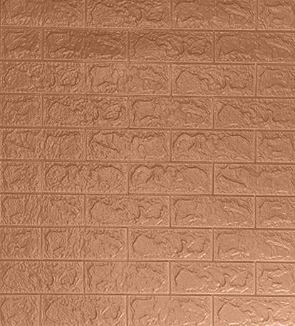 3डी स्वयं चिपकने वाला नारंगी ईंट दीवार स्टिकर