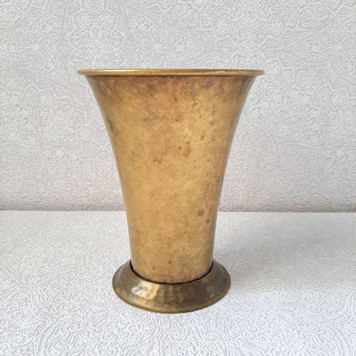 Vintage Large Brass Planter