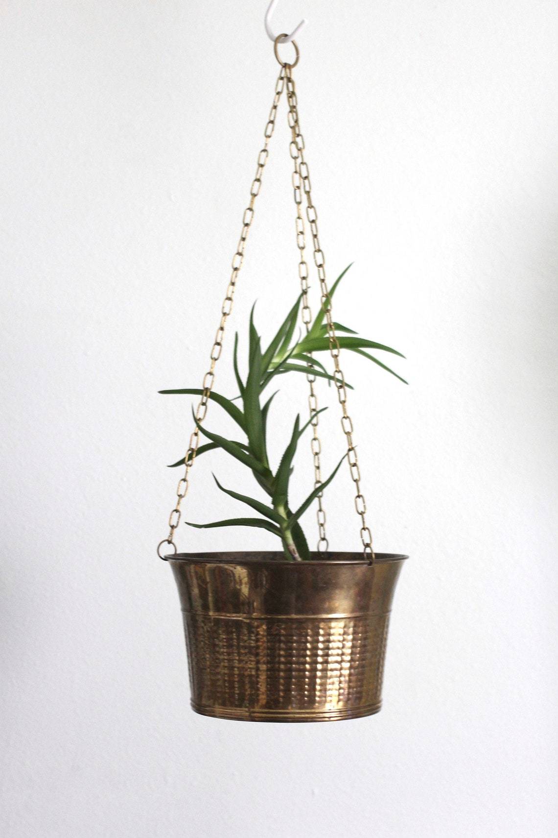Brass Round Planter