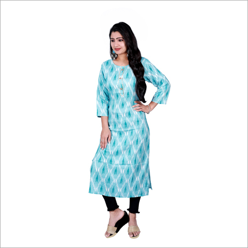 Ladies Fancy Kurtis - Cotton Blend | Casual Wear for All Seasons, Washable, Perfect for Rainy, Spring, Summer, and Winter Enjoyment