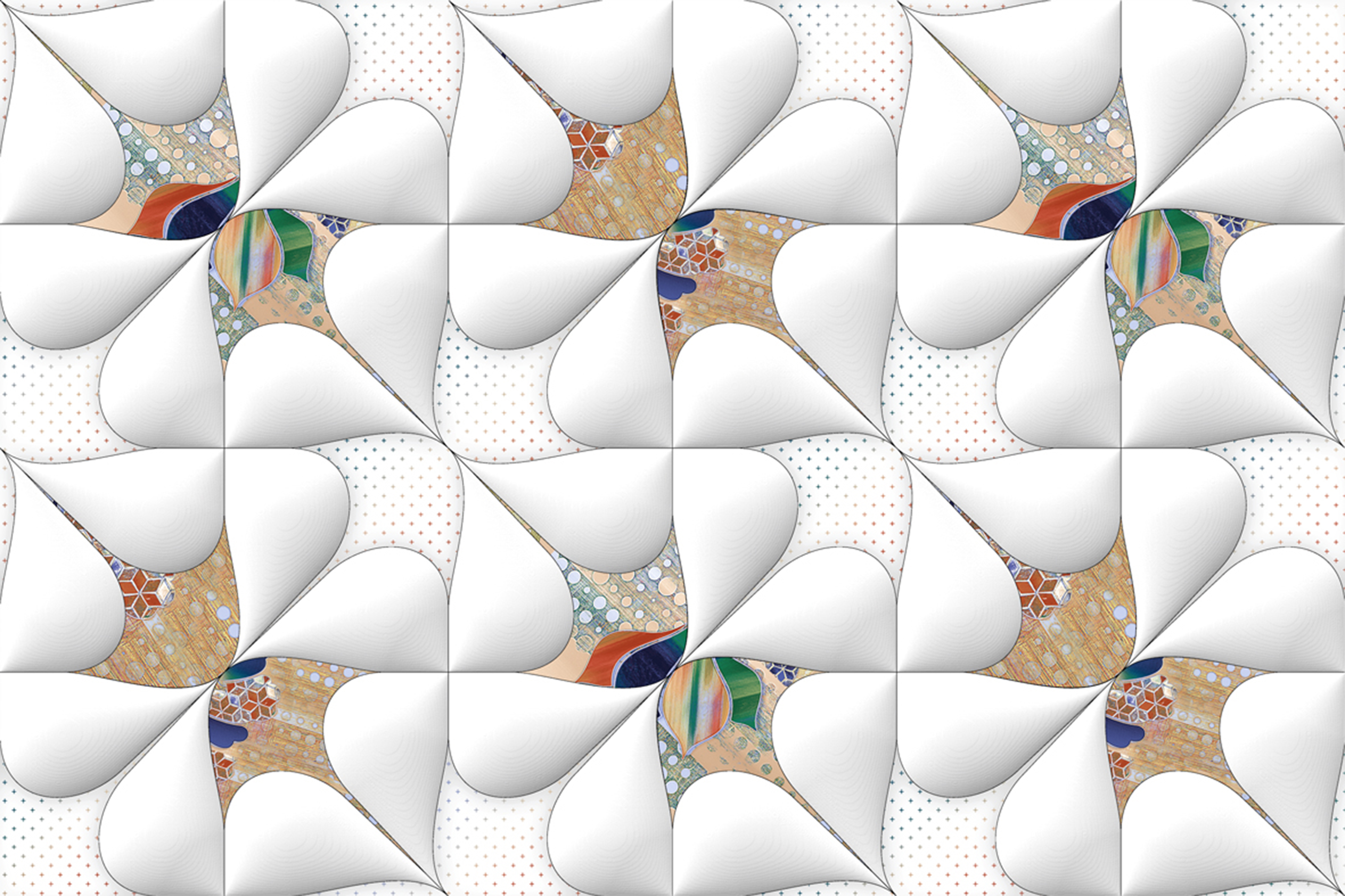 Mixed Glossy Ceramic Wall Tiles