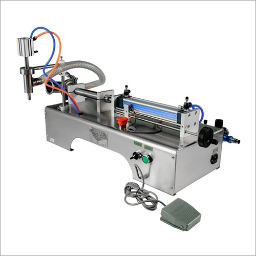 Pneumatic Base 1 Head Liquid Filling Machine Application: Medical