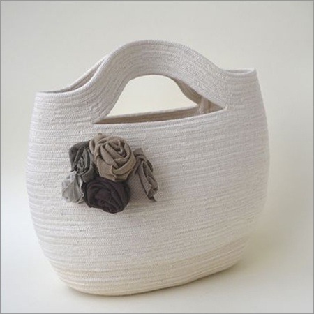 व्हाइट एक्सपोर्ट जूट बैग