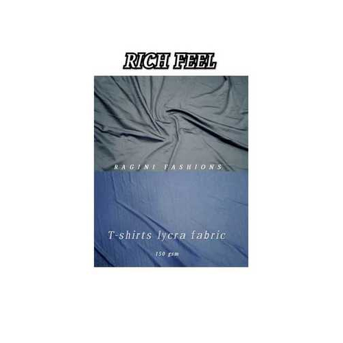 मल्टीकलर पॉलिएस्टर रिच फील टी-शर्ट्स लाइक्रा फैब्रिक