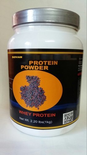 Protein Powder - Whey Protein Supplement, 1 kg White Plastic Jar | Supports Muscle Growth and Recovery, Mix with Water or Milk