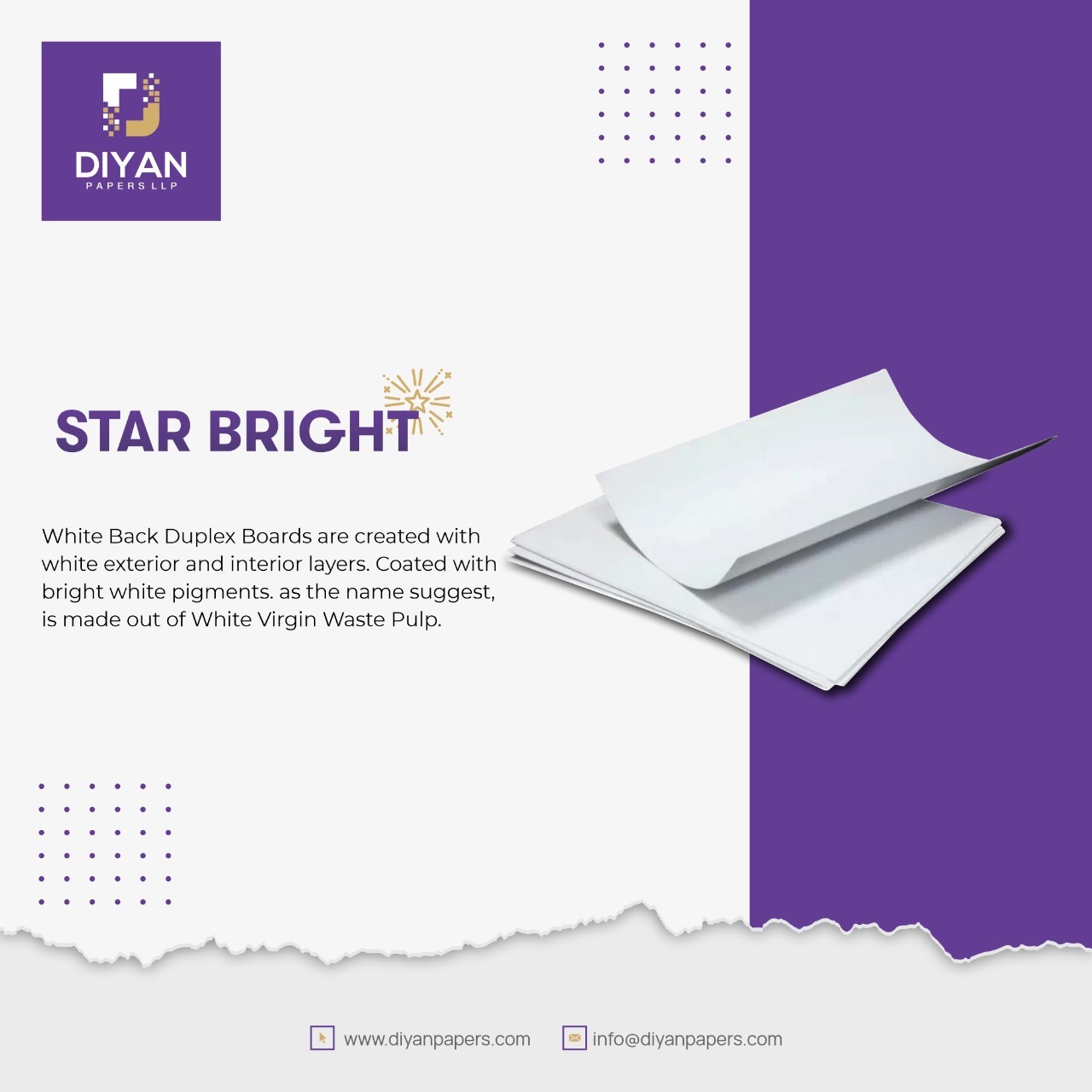 White Waterproof Duplex Board
