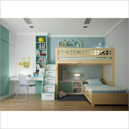 Double Deck Kids Bedroom Interior Design Service at Best Price in