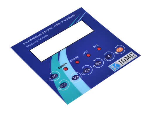 Polycarbonate Graphic Overlay - Custom Matt Finish | Rear Adhesive, Multicolor, Selective Texture Options for CNC Machinery & Electronic Panels