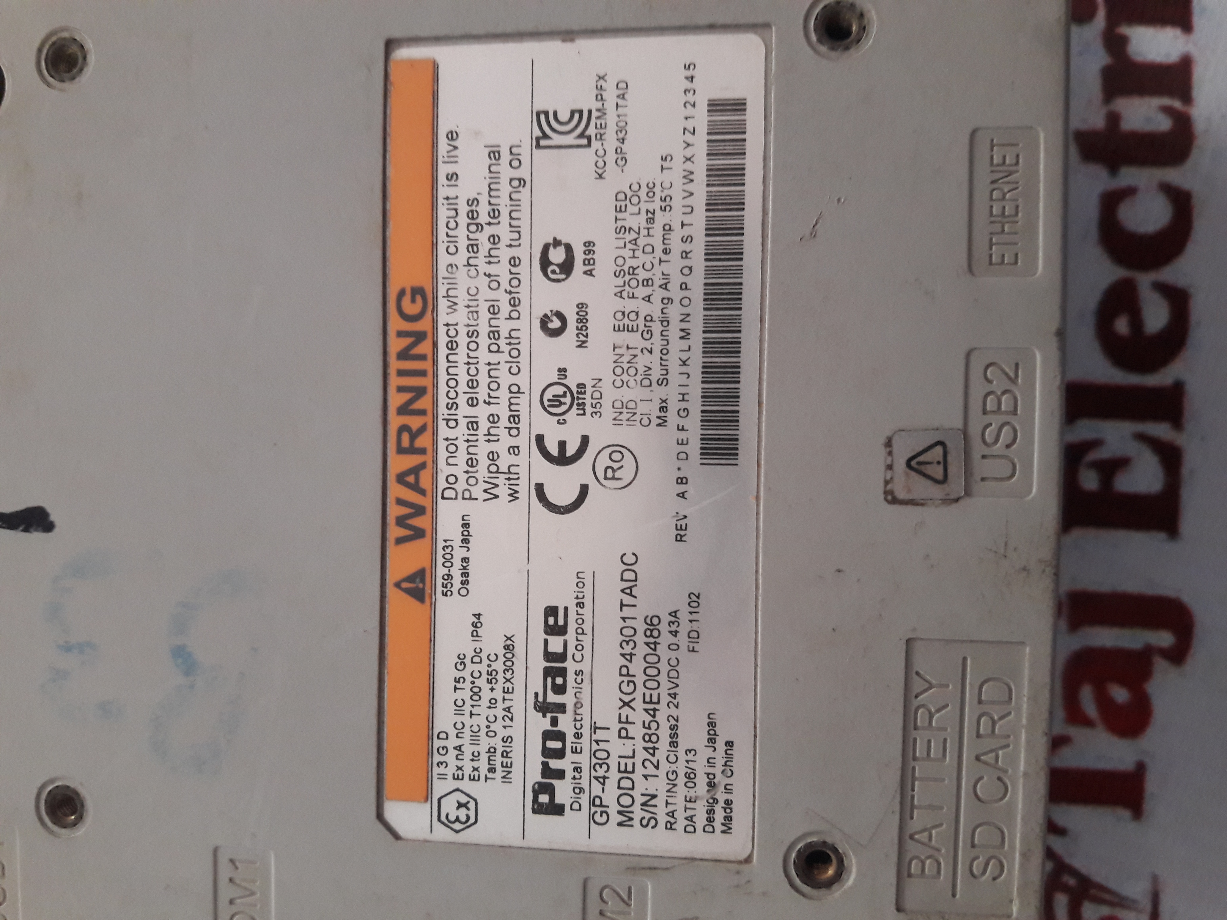 Pro-face Pfxgp4301tadc