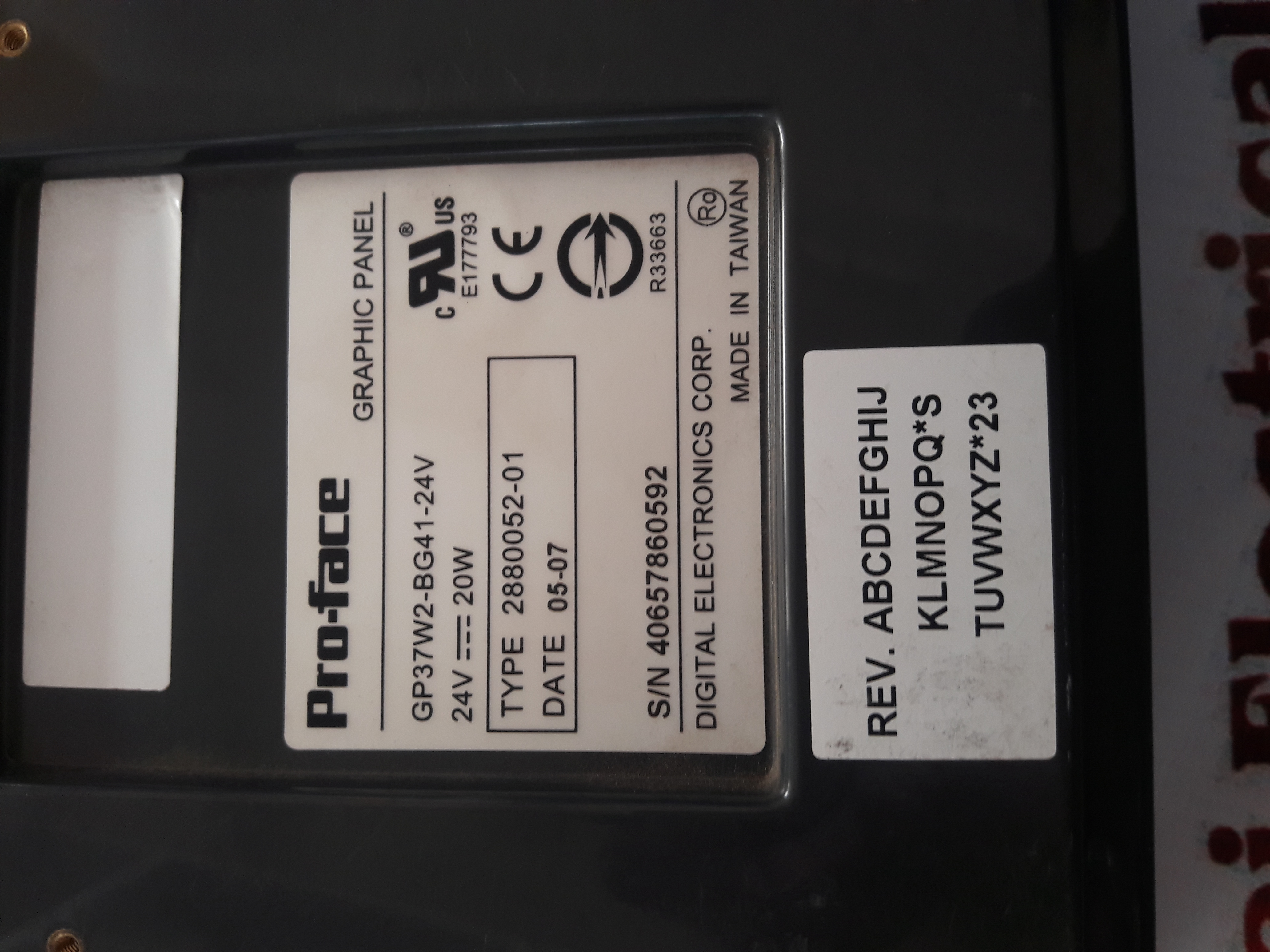 Pro-face Gp37w2-bg41-24v