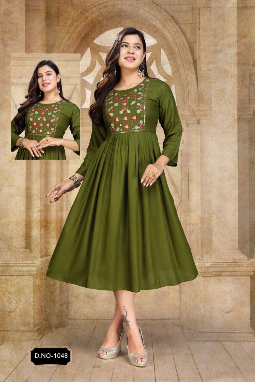 Hiral Fabric Fancy Kurti Catalogue Set - Size M, L, Xl, Xxl | Washable, Printed Design For All Seasons