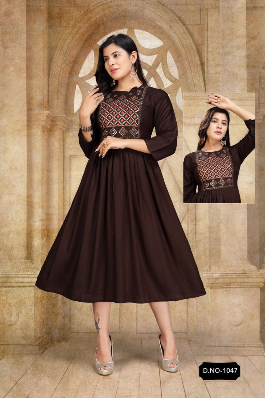 Hiral Fabric Fancy Kurti Catalogue Set - Size M, L, Xl, Xxl | Washable, Printed Design For All Seasons
