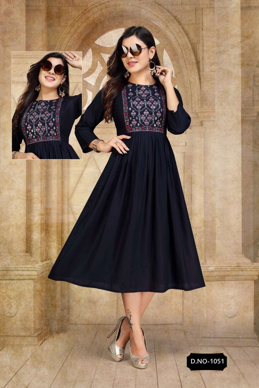 Hiral Fabric Fancy Kurti Catalogue Set - Size M, L, Xl, Xxl | Washable, Printed Design For All Seasons
