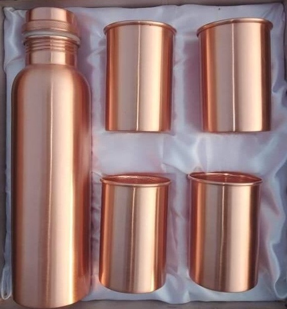 Copper Bottle Capacity: 950 Milliliter (Ml)