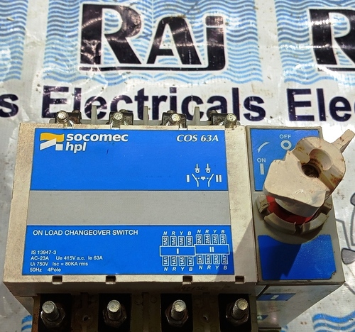 SOCOMEC HPL COS 63A CHANGEOVER SWITCH