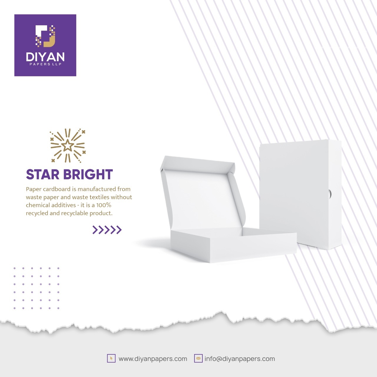 Star Prime Duplex Board - 100% Recycled Pulp Cardboard, 180-400 Gsm, Moisture Proof Coated Surface, Suitable For Food Packaging And Custom Sizes
