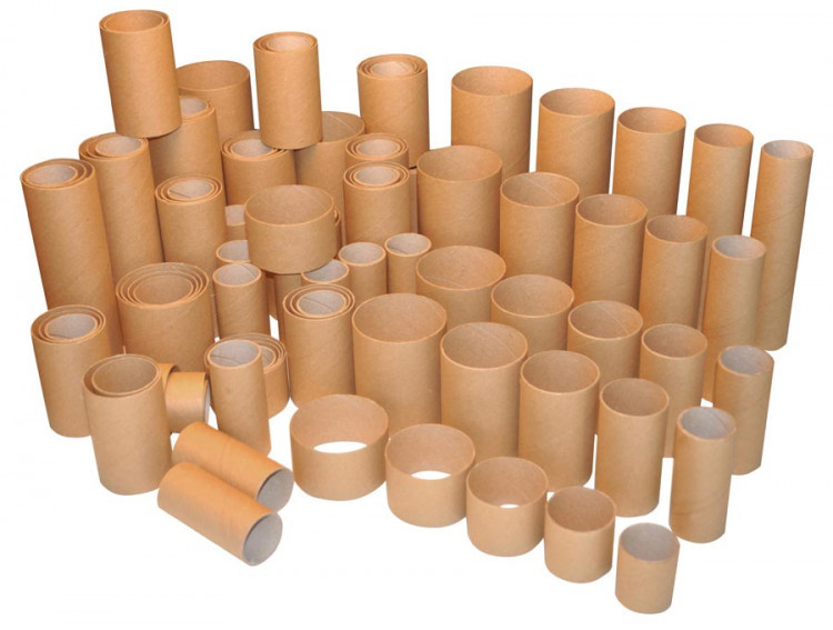 Paper Core Pipe - Moisture Proof Corrugated Paper, Customizable Lengths & Diameters, Uncoated Brown Finish