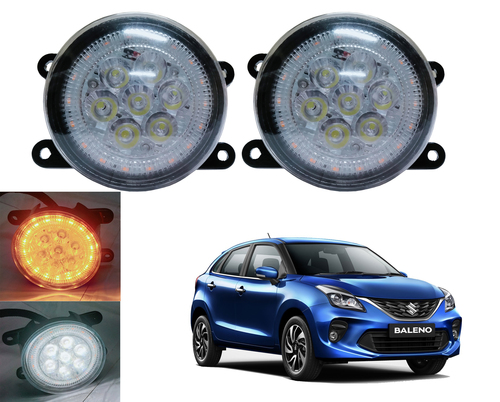 Autofasters Car Led Fog Light With Yellow DRL