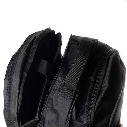 Mens Backpack Bag - Durable Fabric Varying Sizes Matte Black | Customizable Features: Design Logo Size For School And Office Use