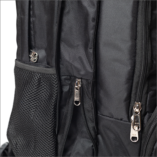 Mens Backpack Bag - Durable Fabric Varying Sizes Matte Black | Customizable Features: Design Logo Size For School And Office Use