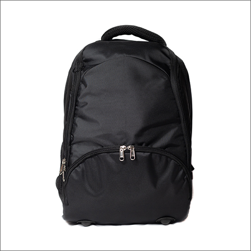 Mens Backpack Bag - Durable Fabric Varying Sizes Matte Black | Customizable Features: Design Logo Size For School And Office Use
