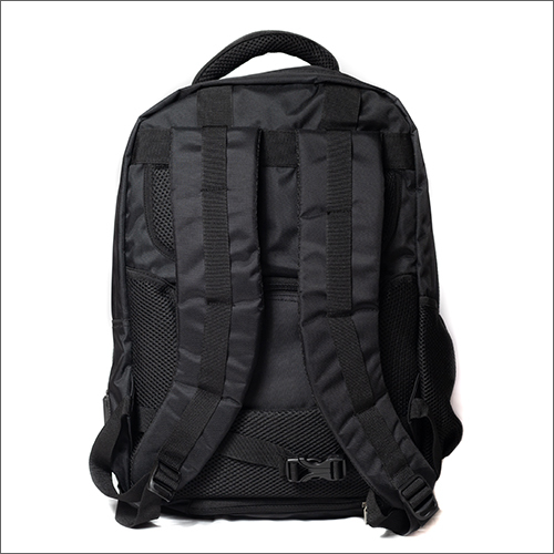 Mens Backpack Bag - Durable Fabric Varying Sizes Matte Black | Customizable Features: Design Logo Size For School And Office Use