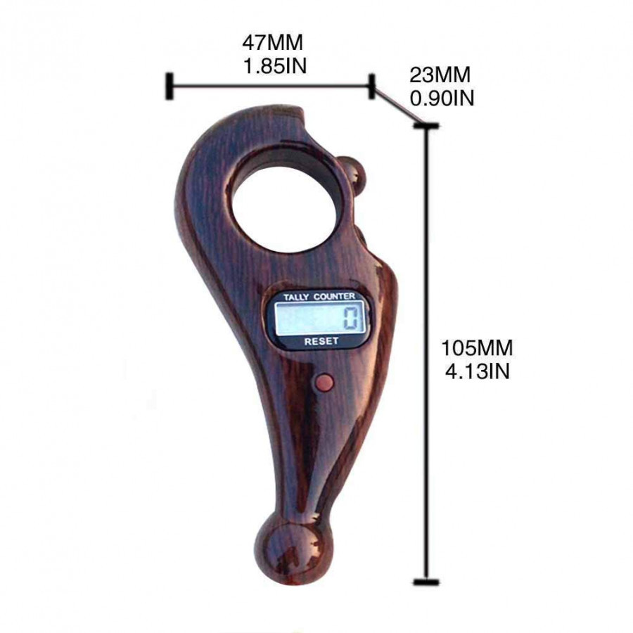 (Wooden)manual Hand Finger Digital Tally Counting Machine