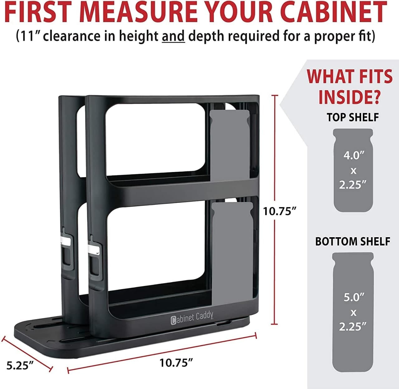 Cabinet Caddy Spice Rack