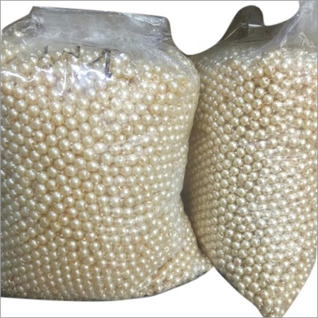 LCT Golden Pearl Beads - Plastic Material, 1 Kg Packet, Round Shape, Golden Color | Ideal for Jewelry Making and Crafting Decorations