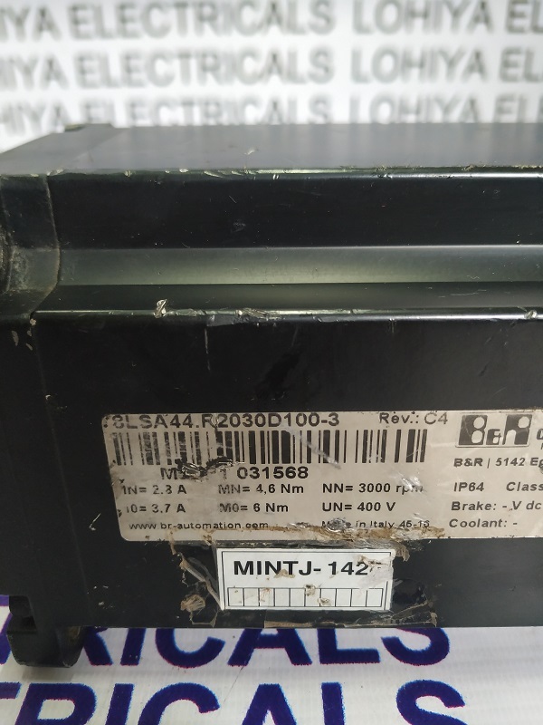 B&r 8lsa44.r2030d100-3 Servo Motor