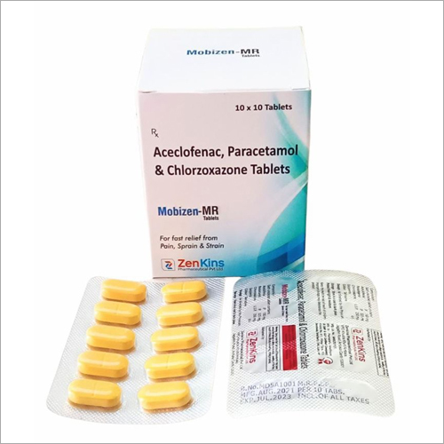 Aceclofenac Paracetamol and Chlorzoxazone Tablets