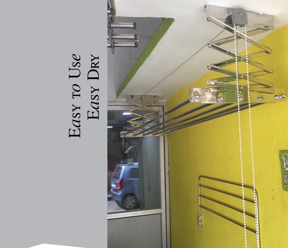 Silver Ceiling Cloth Drying Hanger In Karur