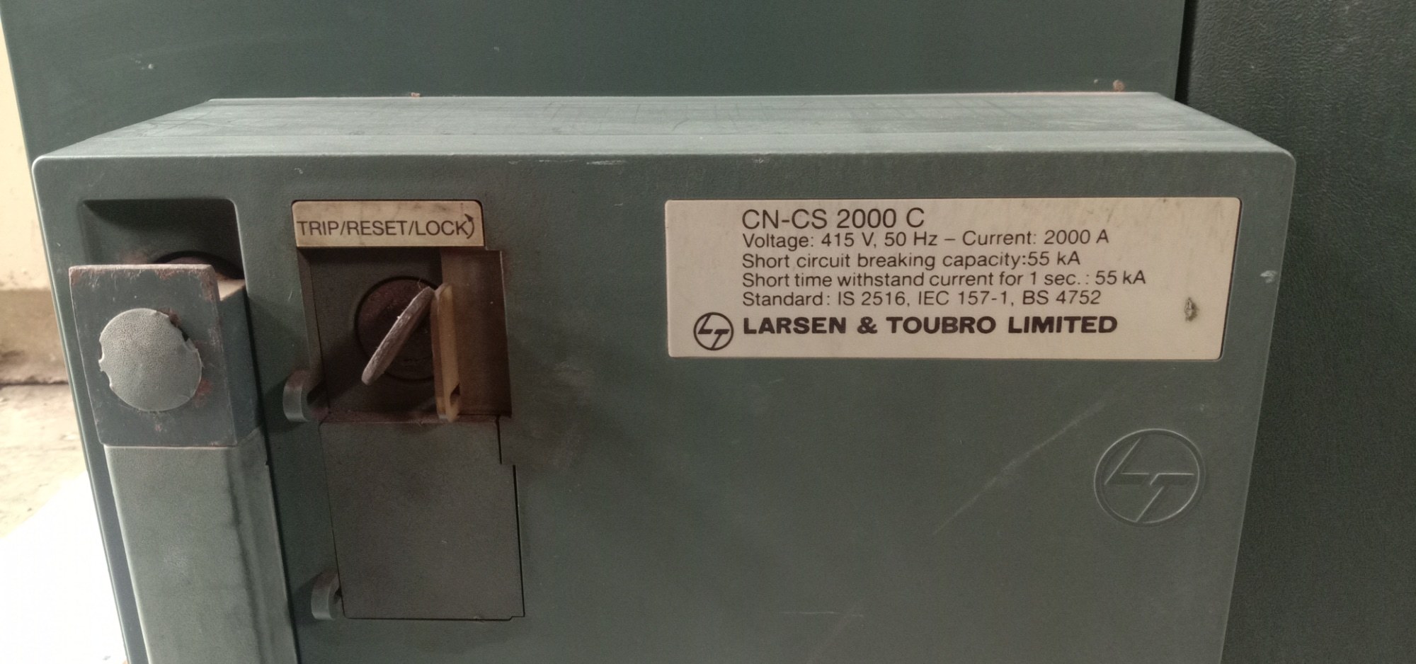 L&t 2000a Air Circuit Breaker