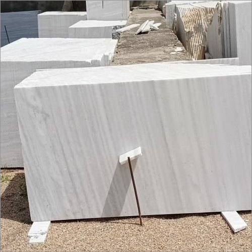 Polished Makrana White Marble Slab