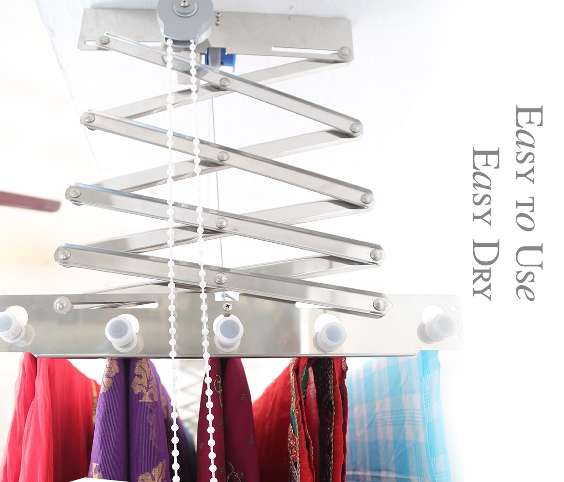 Silver Ceiling Cloth Drying Hanger In Madurai