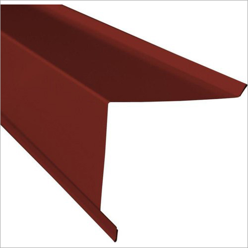 Gable End Flashing - 0.6 mm Galvanized Iron | Color Coated with Corrosion Resistance, Ideal for Roofing Applications